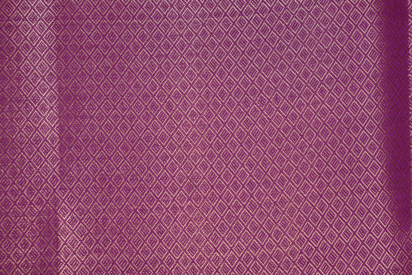 Golden Peacock like Butta and Floral Border - Purple