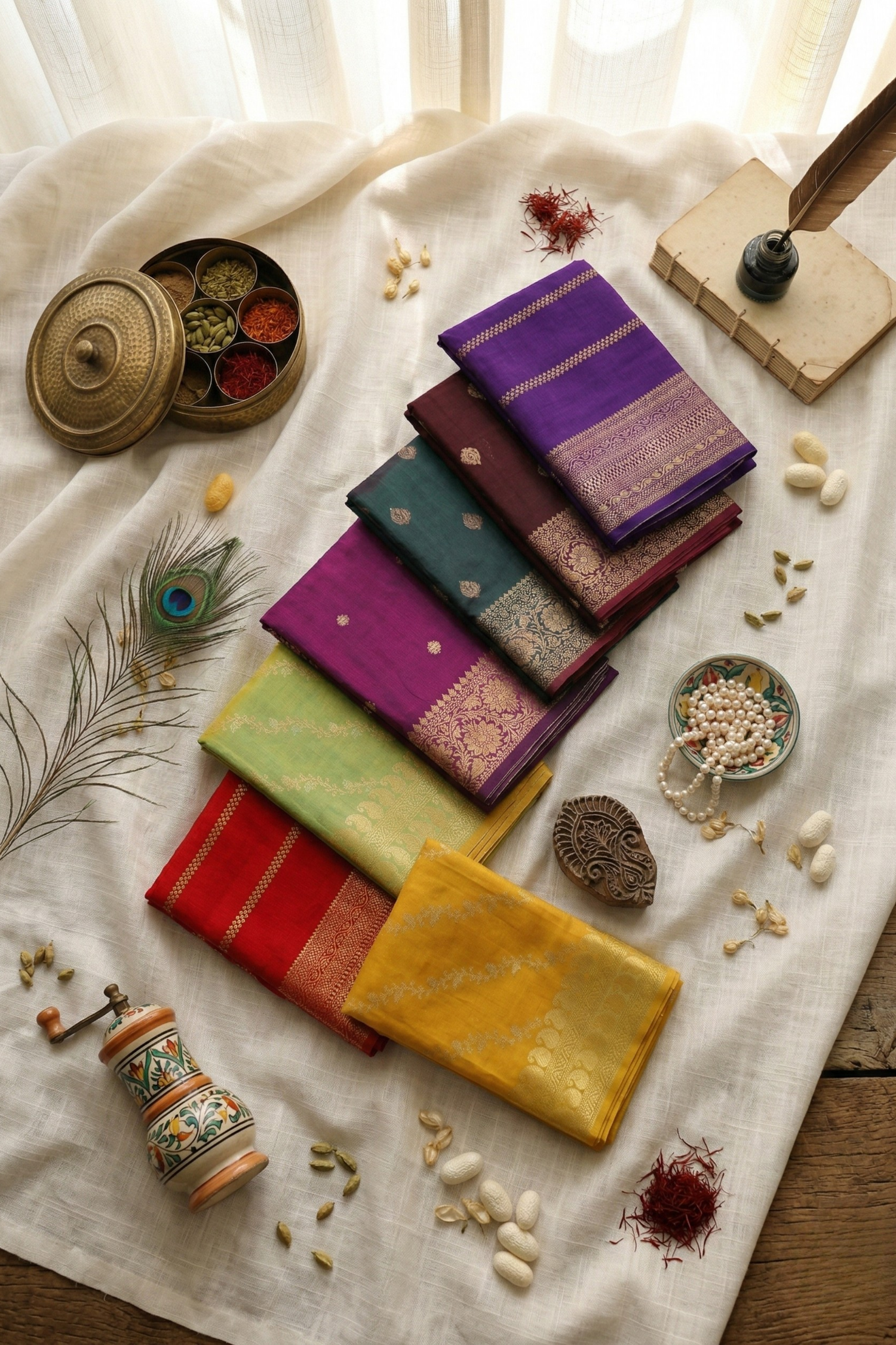 Timeless Elegance Traditional Semi Silk