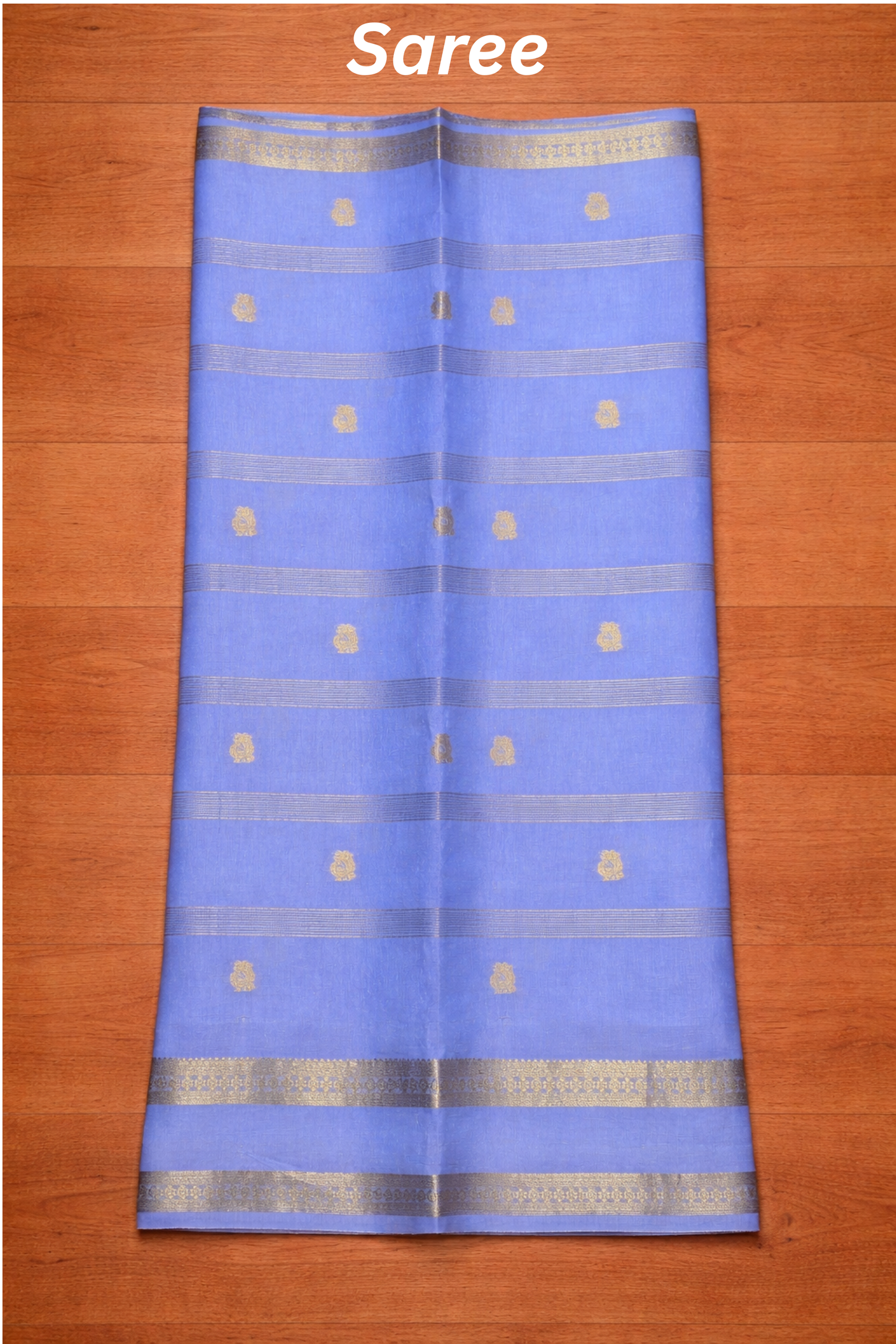 Samundrika - Strips with double border - Blue