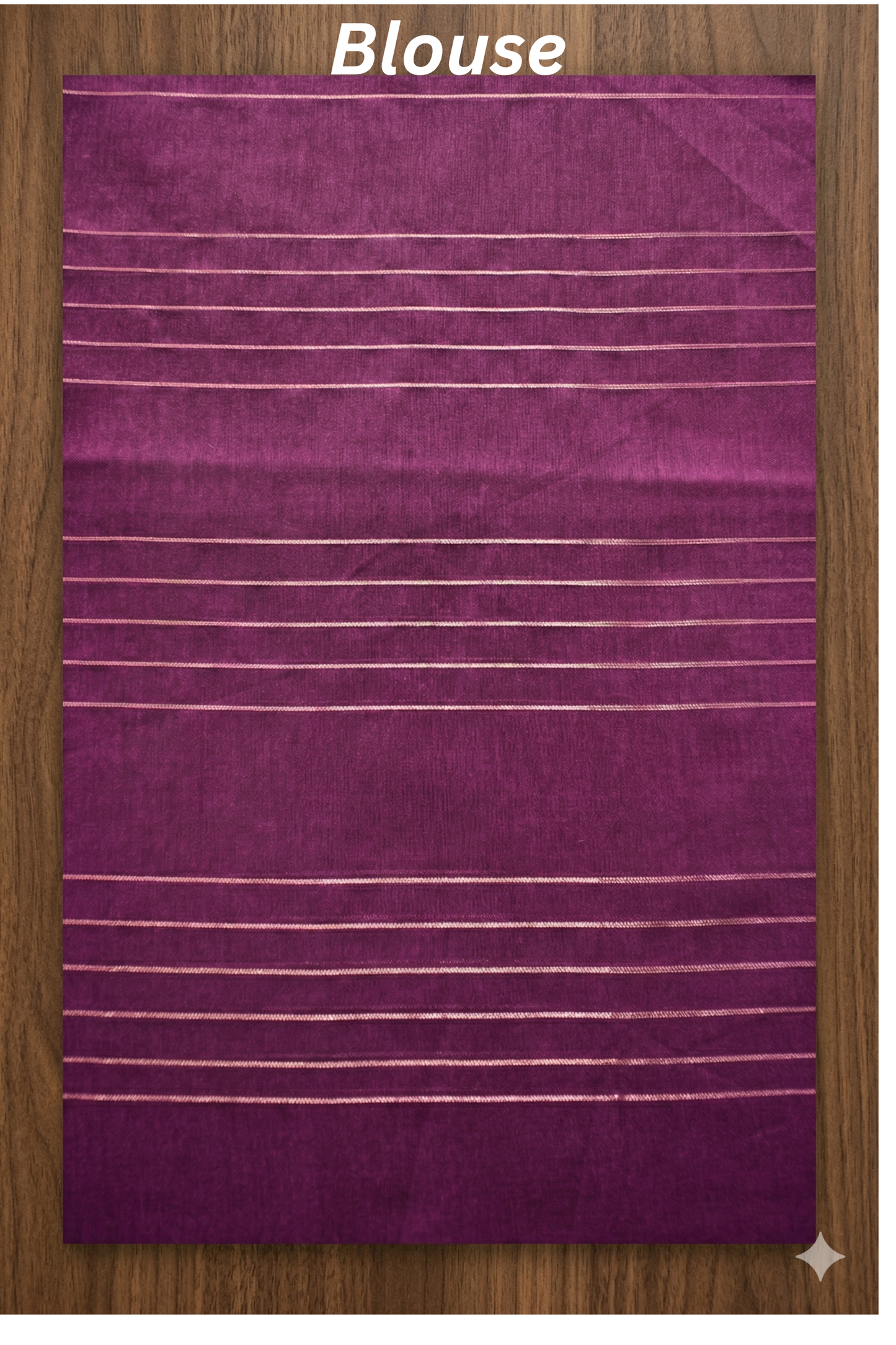 Check design with silver and gold flower border - Plum/ Wine Purple