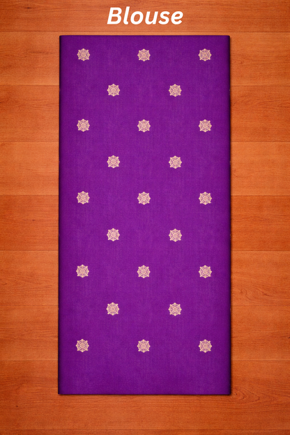Samundrika - Strips with double border - Blue