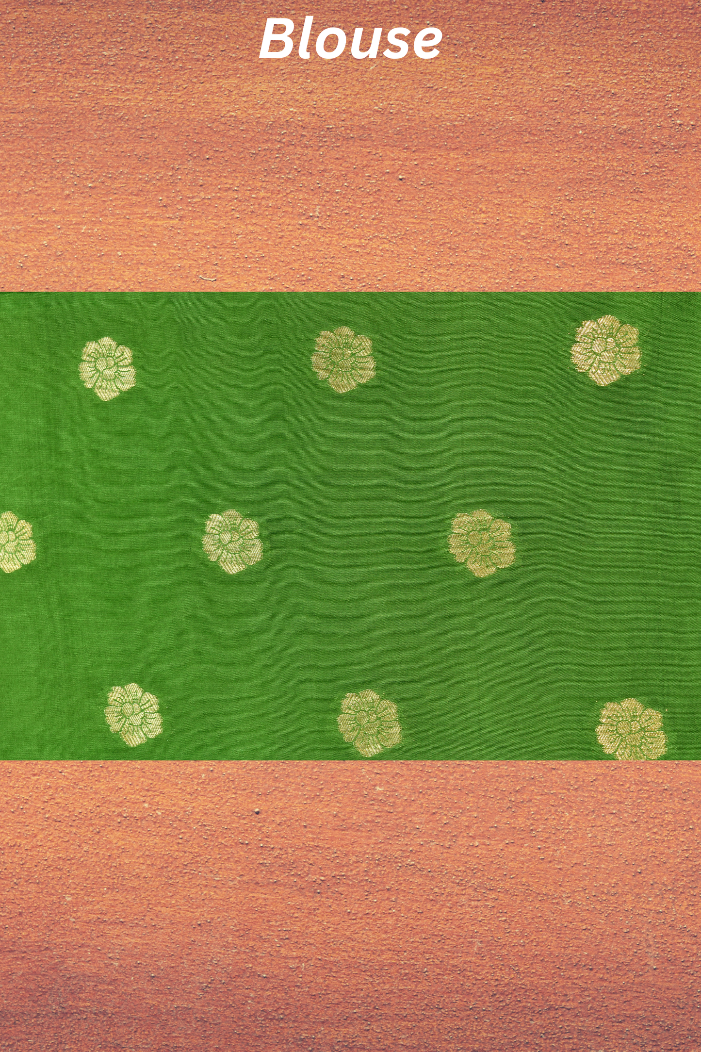 Kali Silk - Small butta with bentex border - Green