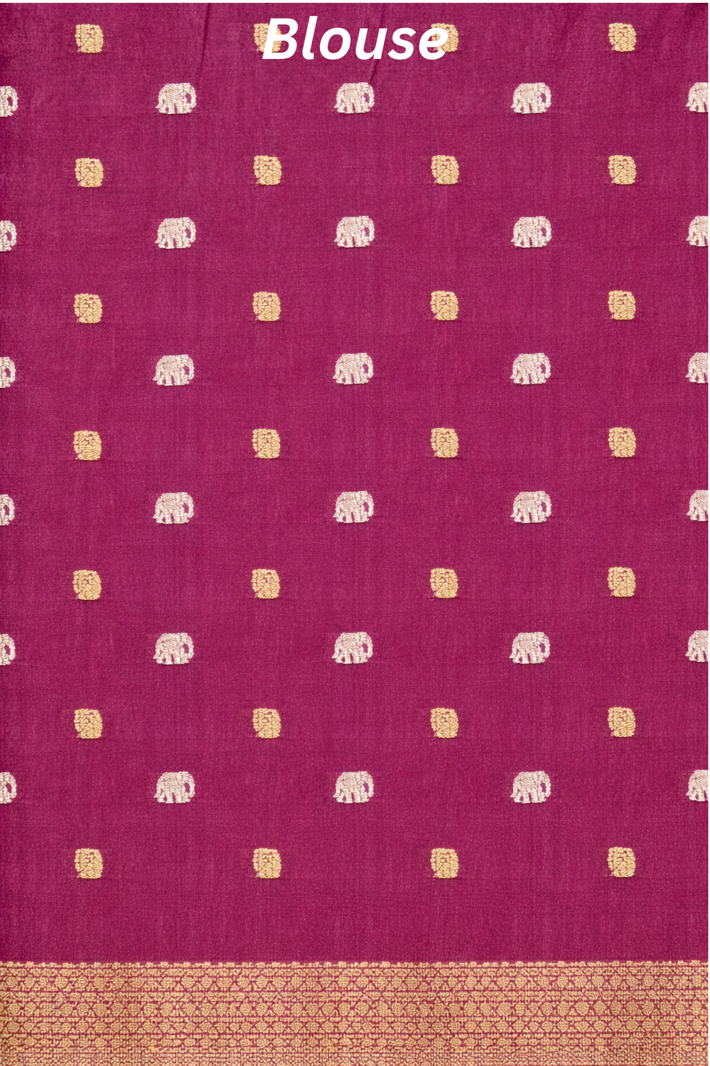 Parampara - Half check and half plain with small flower butta - Mint Green