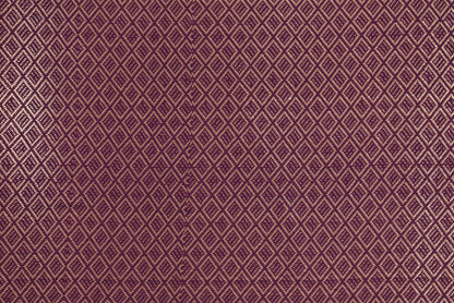 Golden Peacock like Butta and Floral Border  - Plum/Deep Wine
