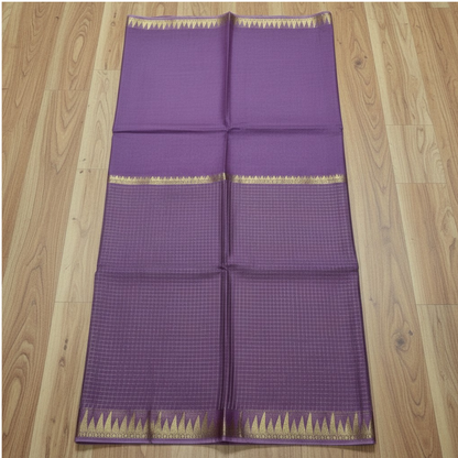 Parampara - Half check and half plain - Lavender